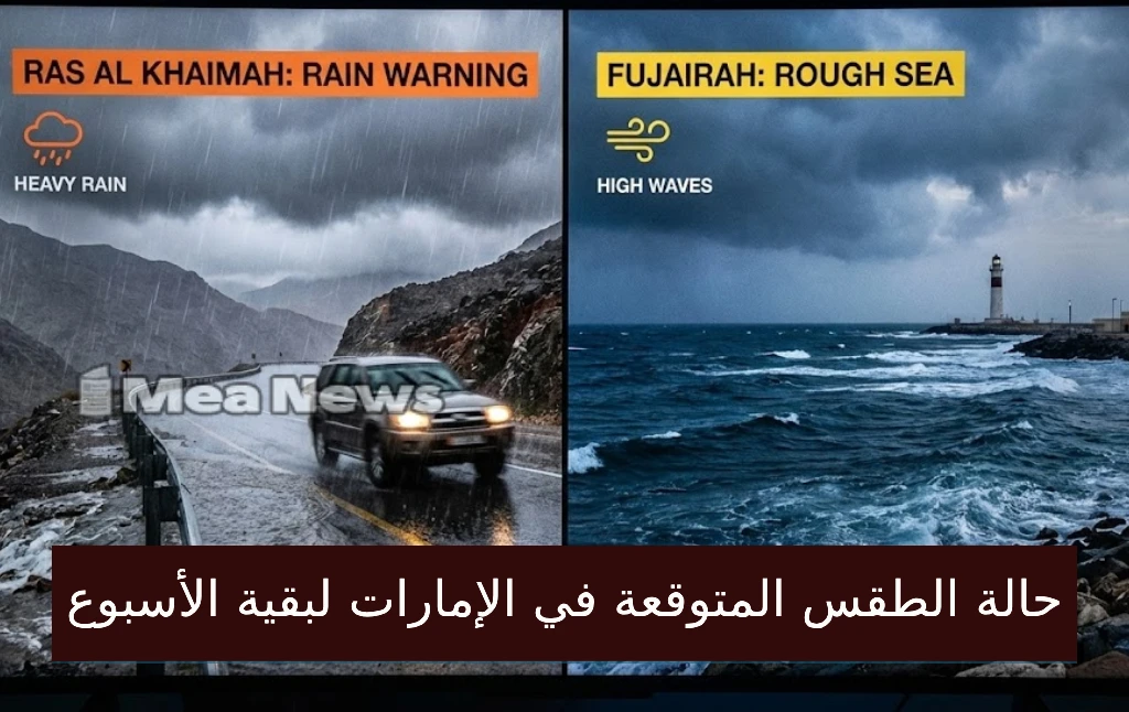 منخفض جوي يضرب البلاد: أمطار في الفجيرة وغبار في دبي.. إليك حالة الطقس المتوقعة في الإمارات لبقية الأسبوع