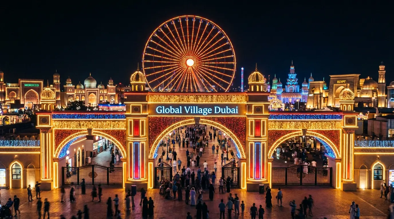 رابط وطريقة حجز تذاكر القرية العالمية في دبي 2026.. بعد إعادة الافتتاح (دليل شامل)